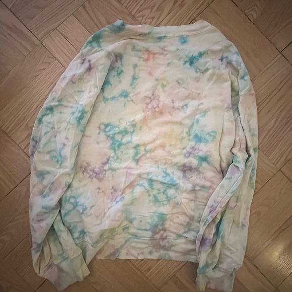 Spring Bubble Tie Dye Oversized Sweatshirt in Spring Bubble Tie Dye - Picture 5 of 7